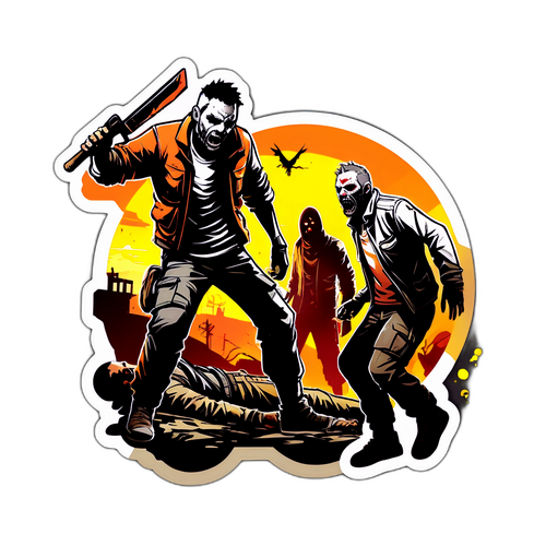 Сцена действия из Dying Light 2 с персонажами в напряженных моментах