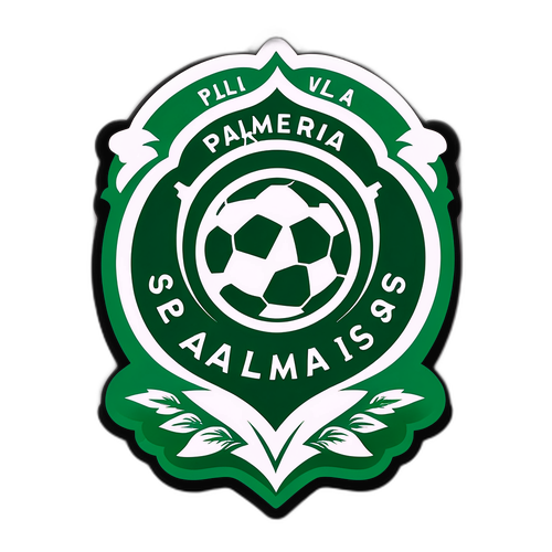 Adesivo Elegante do Palmeiras com Motto Inspirador