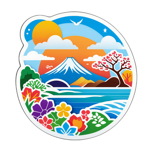 神奈川県の四季をテーマにしたデザイン