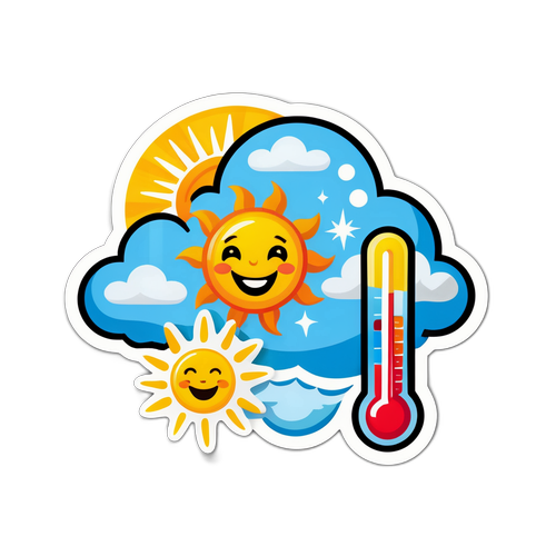 Sticker Cuaca Ceria