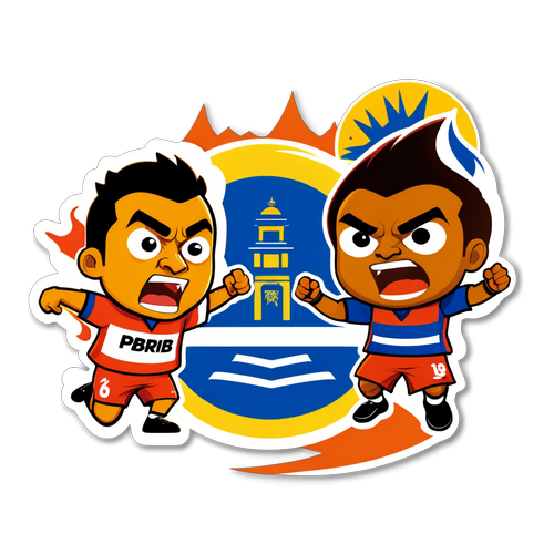 Stiker Rivalitas Persija Jakarta vs Persib Bandung