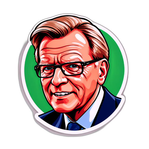 Humorvoller Günther Jauch Quiz Sticker