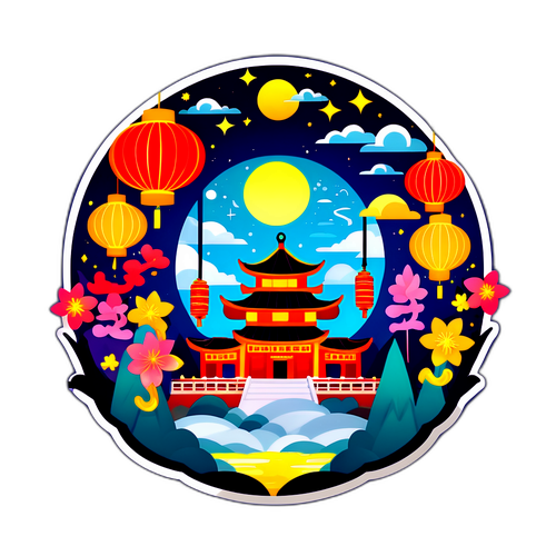 圓山燈會設計貼紙