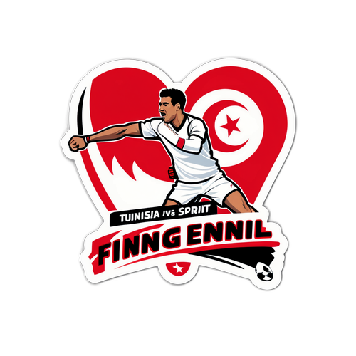 Sticker cho sự kiện Tunisia vs, featuring players in action