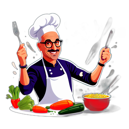 Stanley Tucci w quirkowej kuchni