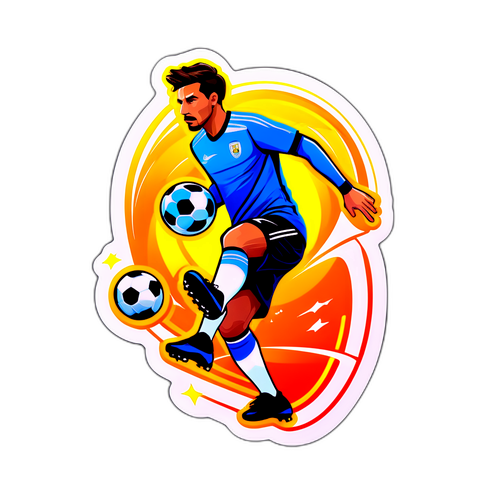 Fran García w ruchu z piłką nożną