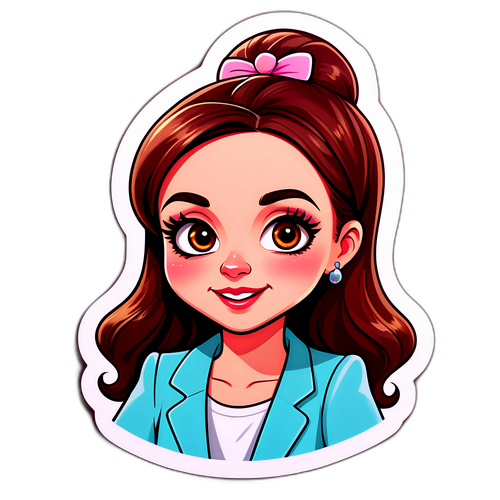 Смішна карикатура на Вікторію Булітко