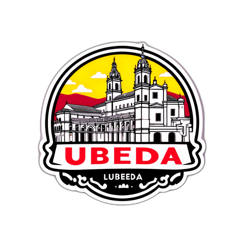 Diseño de un sticker que resalta la ciudad de Úbeda