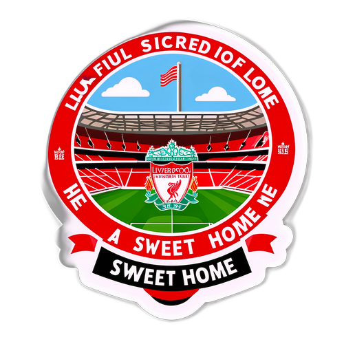 Liverpoolské samolepky s Anfieldem