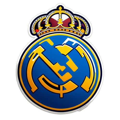 Real Madrid Sticker med Fotbollselement