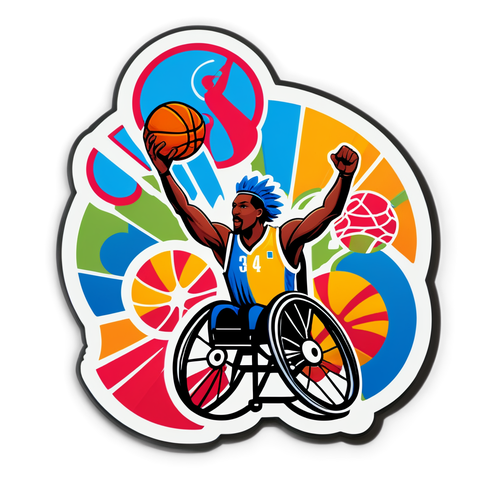 Geïnspireerd door de Wereld: Rolstoelbasketbalhelden in Actie met de Paralympische Ringen!