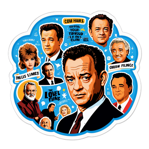 Kreativní nálepka s Tomem Hanksem