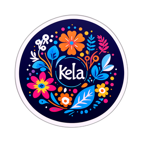 Värikäs Kela-logo suomalaisilla symboleilla