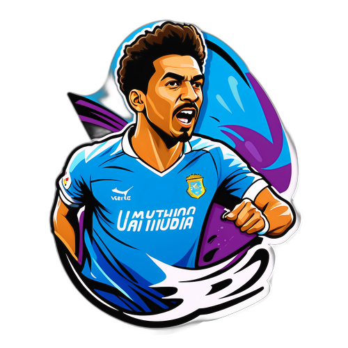 Retrato estilizado de Marcelinho Paraíba em ação