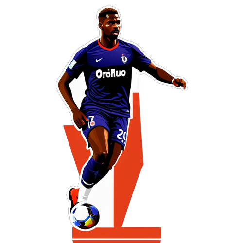 Cooler Sticker von Marcus Thuram mit Ball