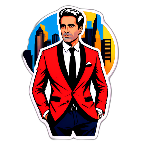 Un elegante e stiloso design di adesivo di Alberto Costa