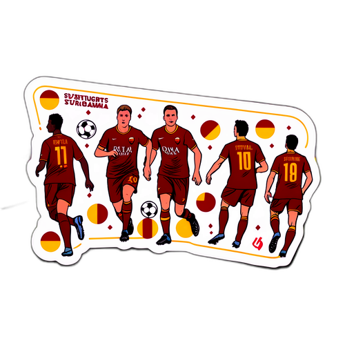 Intense Voetbalwedstrijd Tussen AS Roma en Stuttgart