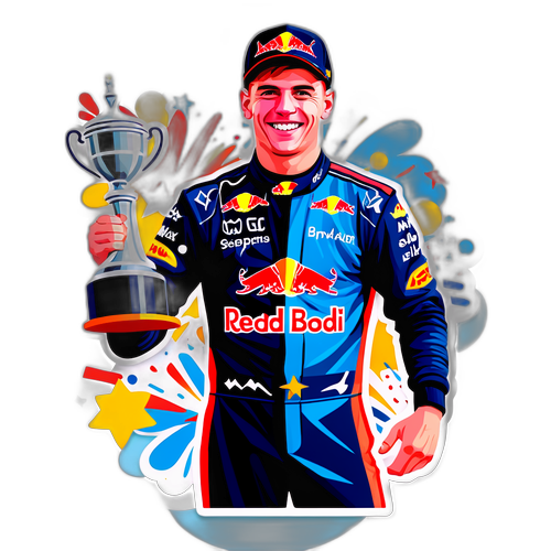 Max Verstappen ve vítězné pozici