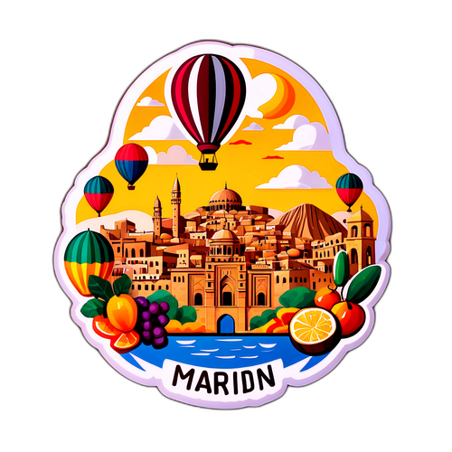 Mardin Şehri Sticker Tasarımı