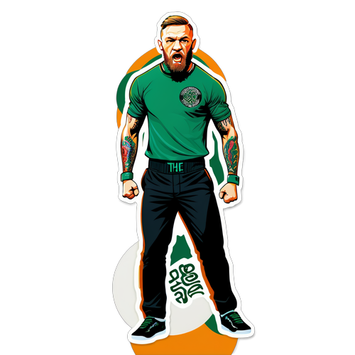 De Notorious! Ontdek de Unieke McGregor Sticker met Adembenemend Celts Ontwerp!