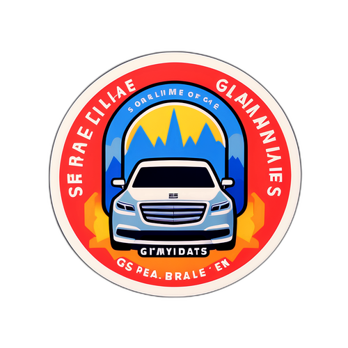 Autocollant minimaliste GS