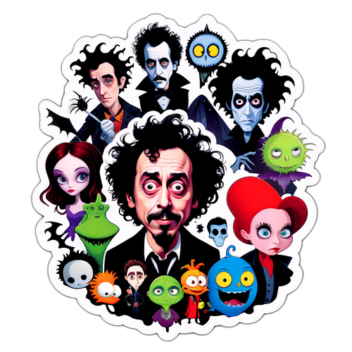 Imaginatives Porträt von Tim Burton