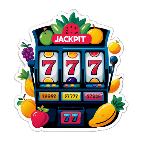 Rekaan Sticker Mesin Jackpot