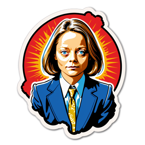 Autocollant de Jodie Foster dans un rôle culte