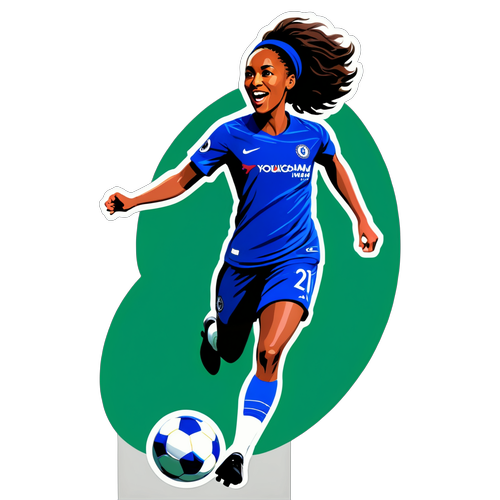 Sticker ya Furaha ya Naomi Girma Katika Kitabu cha Chelsea