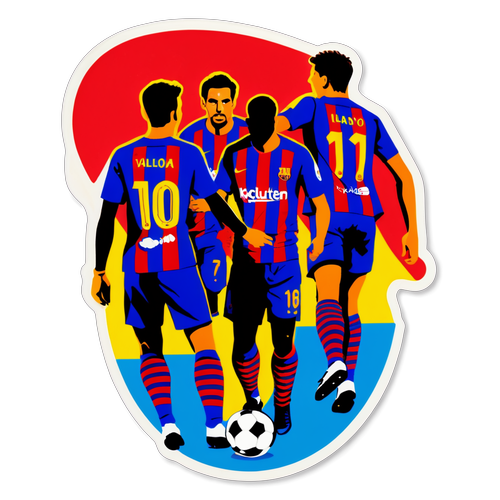 Dynamic Football Match Sticker