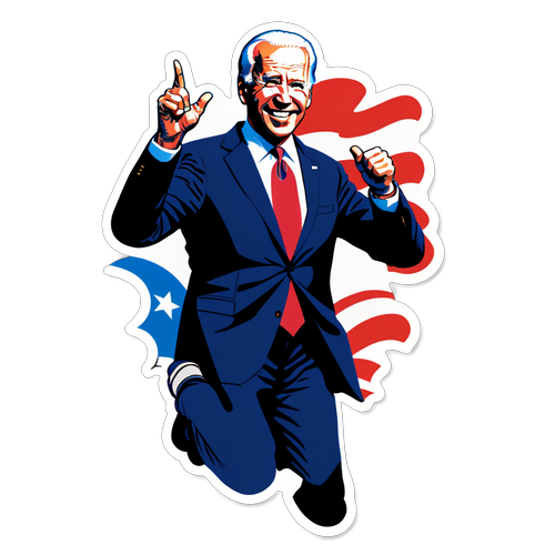 Enighed og Håb: Joe Biden Sticker