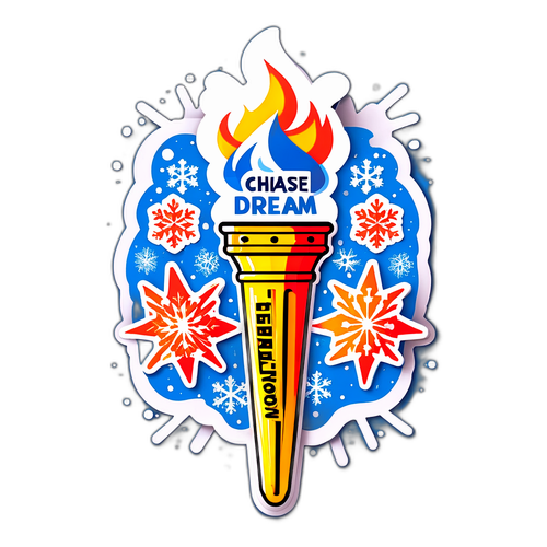 Chase Your Dreams Olympic Torch Sticker