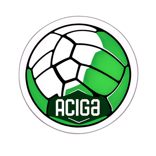 Adesivo com Bola de Futebol Estilizada do Palmeiras