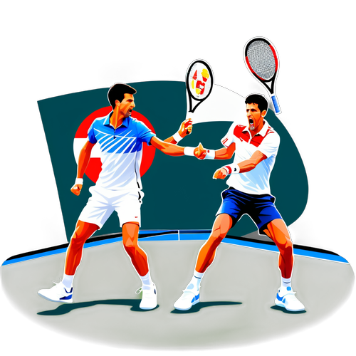 Dynamic Tennis Duel: Alcaraz vs Djokovic