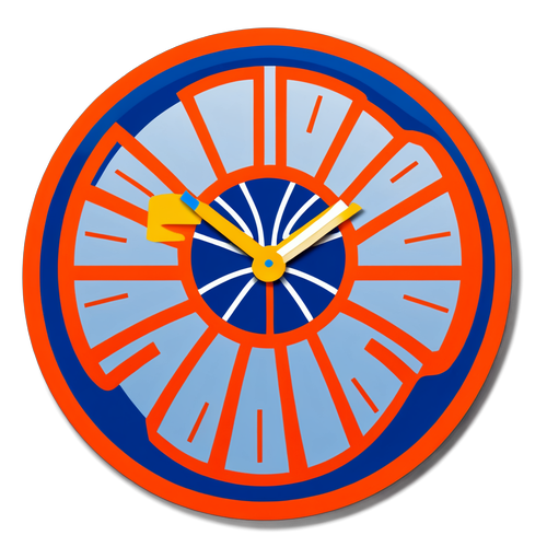 Knicks Game Time Clock Sticker