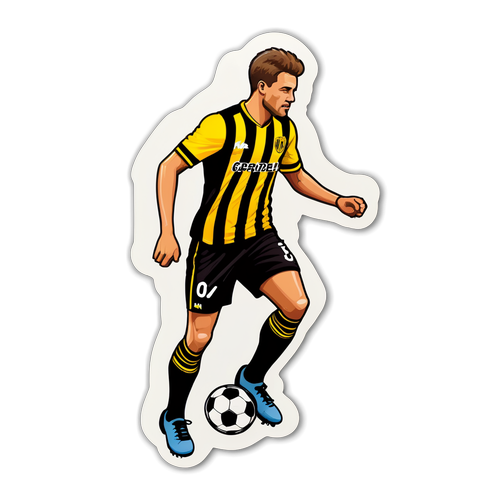 Schitterende NAC Breda Sticker: De Magie van Voetbal in een Natuurlijke Landschap!