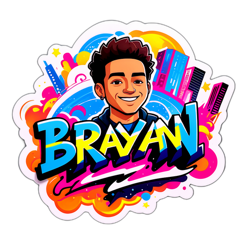 Sticker com o nome 'Brayan Medina'