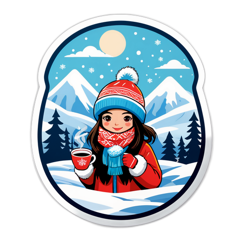 Снежный Якутск с горячим чаем