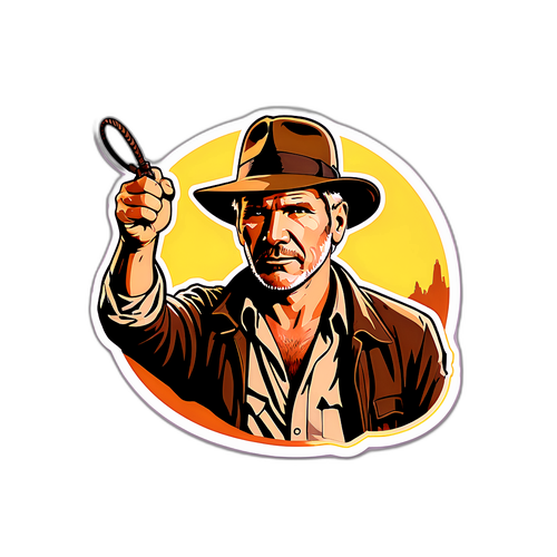 Indiana Jones Ikonická Póza