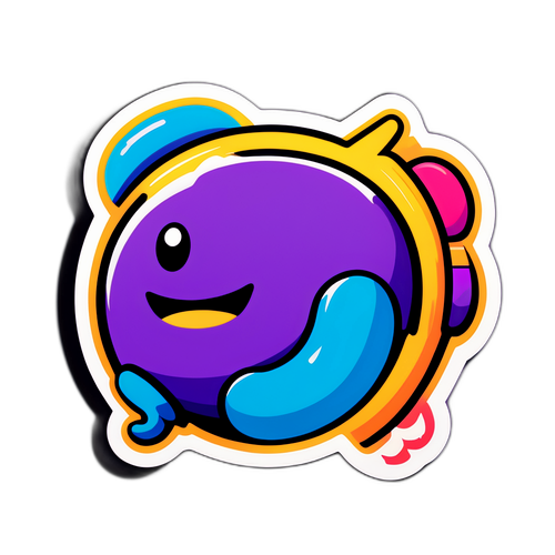 Ein kreativer Sticker, der die Twitch-Community feiert