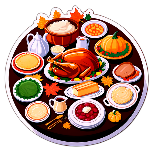 Mapagpasalamat na Thanksgiving 2025 Sticker