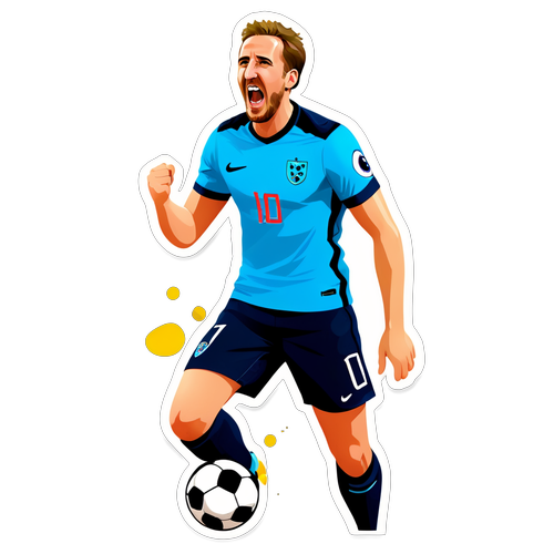 Hauska Harry Kane - Jalkapallon Tähtcelebration Confetti Taustalla!