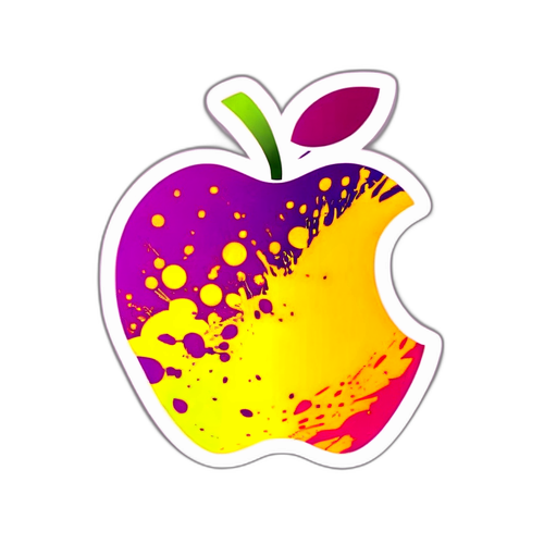 Apple Logo na may Sining ng Kulay