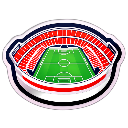 Futbol Stadyumu Sticker Tasarımı