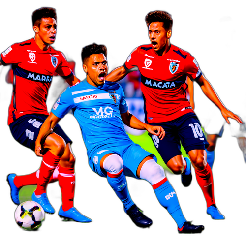 Action-Packed Soccer Match