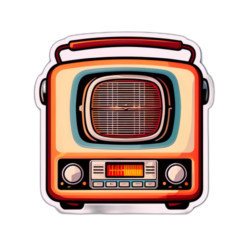 Vintage Radio Sticker