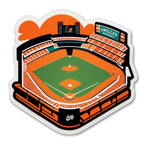 Excitement of an Orioles Game Sticker