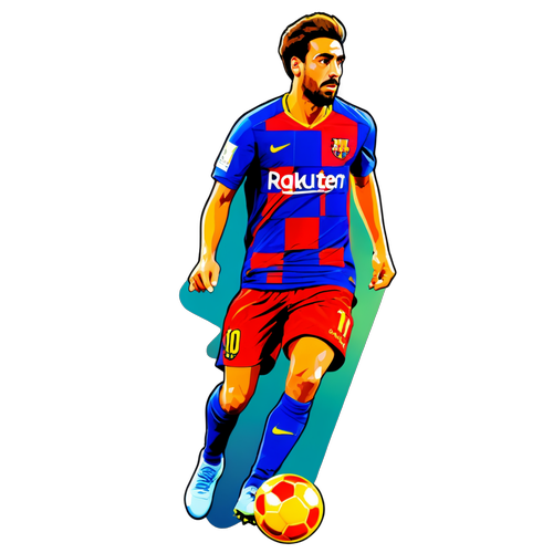 Design de Jogador do Barcelona em Ação