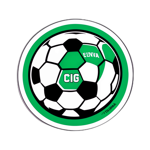 Dynamic Soccer Ball Design Featuring Santos and Vitória Logos