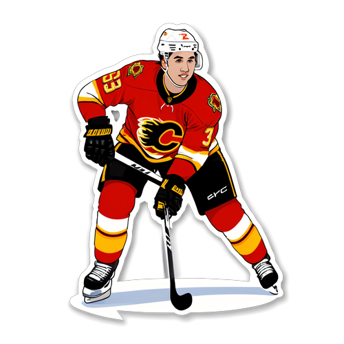 Upplev Magien: Johnny Hockey Sticker med Pucken i Farten!